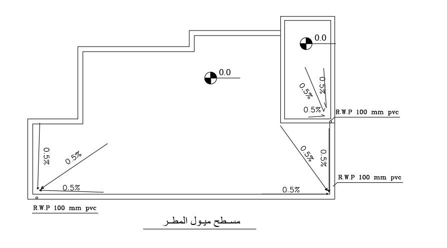 15x10 Meter 3 BHK House Terrace Plan AutoCAD File