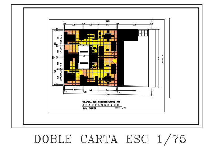 15x10m architecture first floor house plan 2D AutoCAD drawing