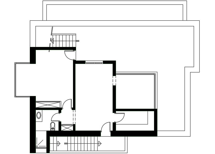 15x13m architecture ground floor house plan cad drawing