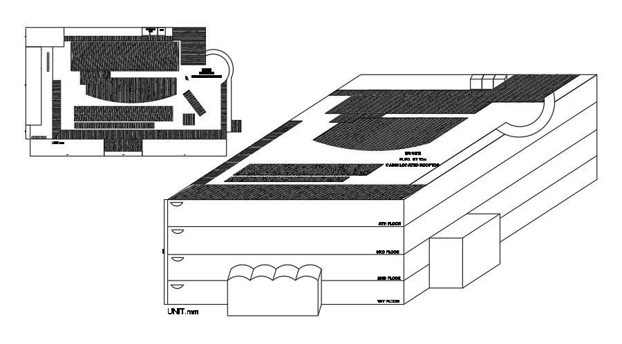 15x14m floor plan AutoCAD drawing download now