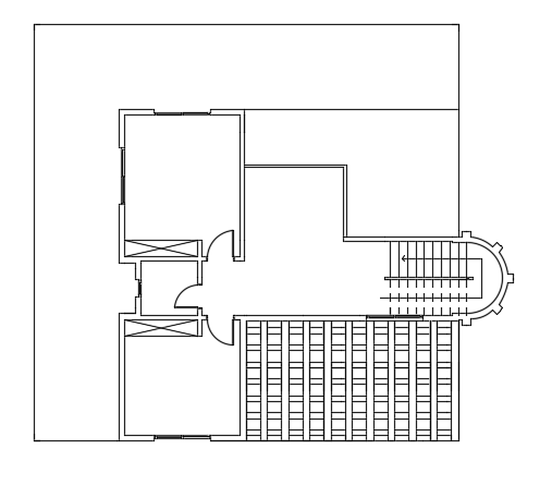 15x15m first floor small house plan AutoCAD drawing