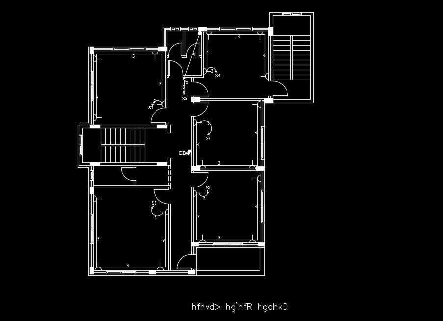 15x16m first floor school plan of the electrical switch point detail drawing