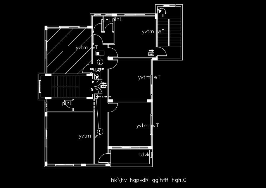 15x16m second floor of bell location detail drawing Download now