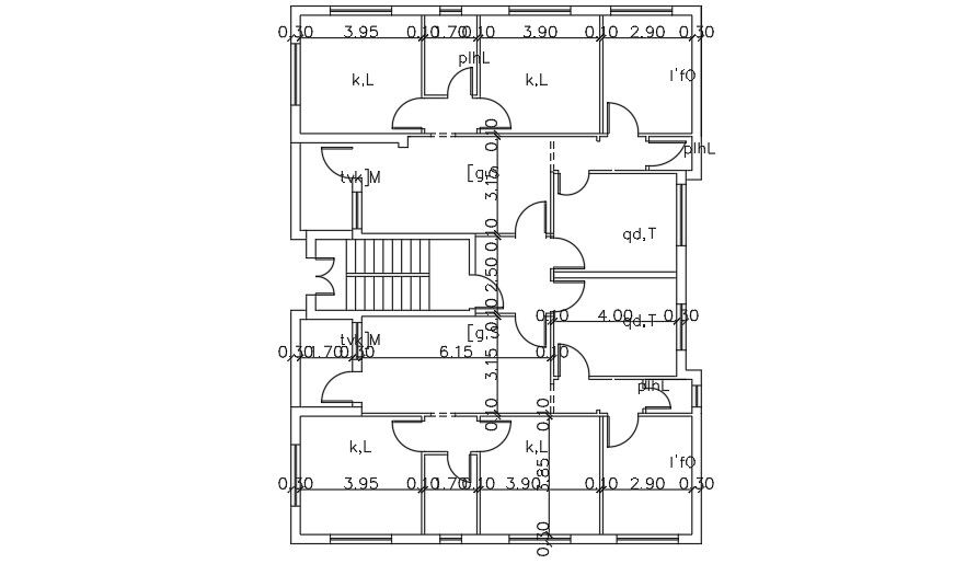 15x18 Meter House Plan Layout CAD File