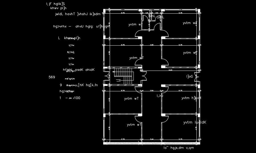 15x21m house plan AutoCAD drawing is given in this file
