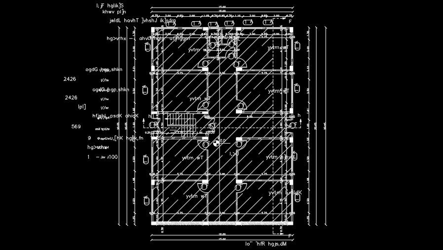 15x21m house plan dimension detail drawing is given in this file