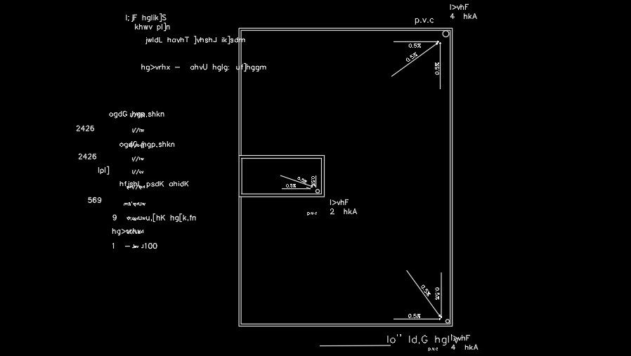 15x21m house plan rainwater hole drawing