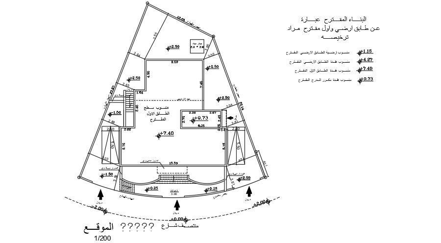 15x27m residential site layout drawing