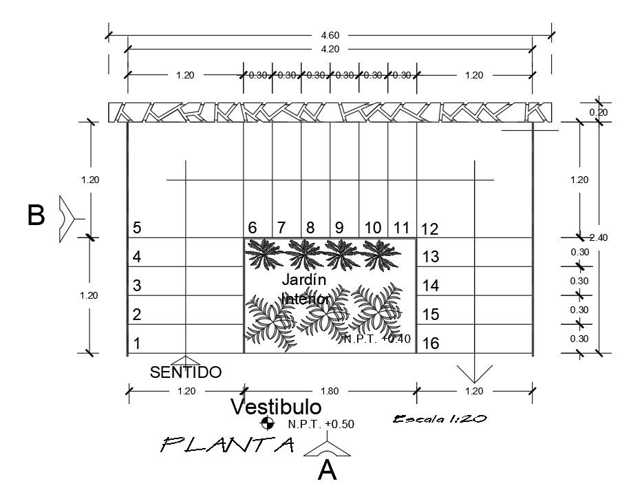 15x28m villa plan garden is given in this Autocad drawing file. Download the Autocad model.
