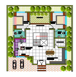 1600 Sqft House Plan Drawing Download DWG CAD FIle.