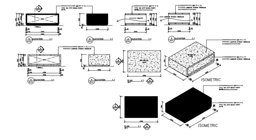 1660x550mm rack elevation AutoCAD drawing is given in this file