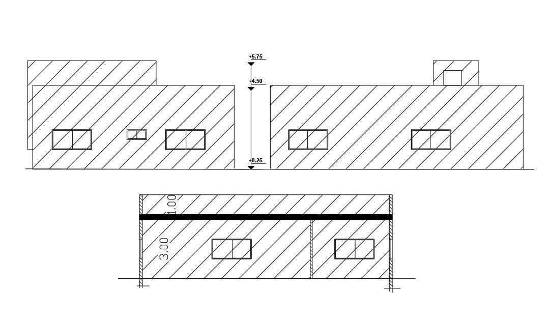 168 Square Yards House Building Design DWG File