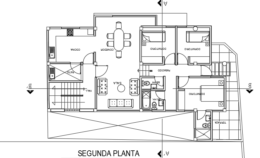 16x10m first floor clinic cum house plan cad drawing is given