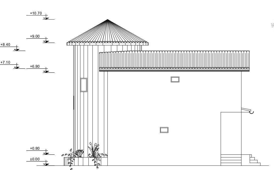 16x11m house building left side exterior is given in this file
