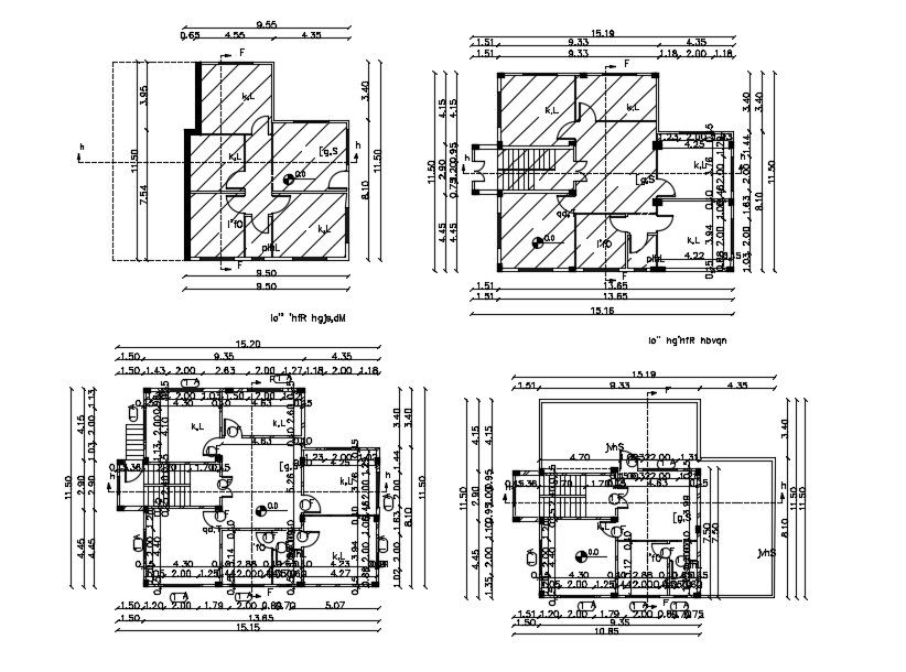 16x12 Meter Apartment Floor Plan CAD DWG File
