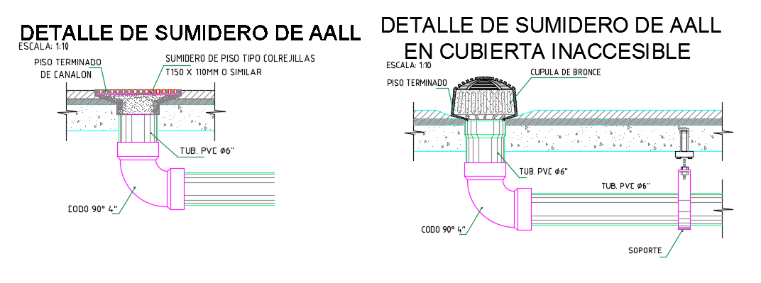 16x12m hotel building sump detail drawing is given in this AutoCAD file