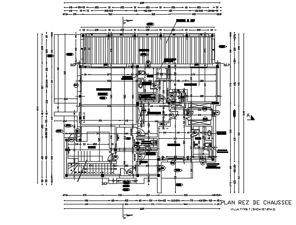 16x15m 3bhk ground floor house plan AutoCAD model