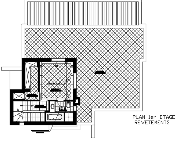 16x15m architecture 3bhk first floor house plan coating layout