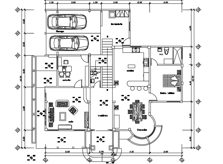 16x16m architecture ground floor house plan is given in this file