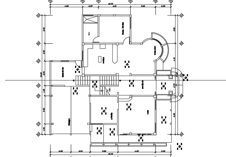 16x16m architecture ground floor house plan layout is given in this file