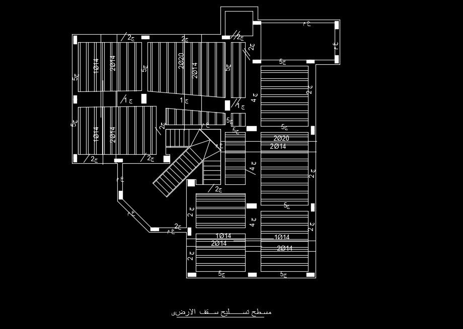 16x17m house plan column location drawing