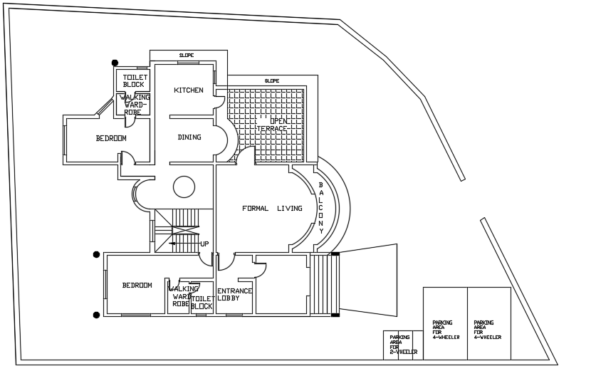 16x18m architecture house plan AutoCAD drawing