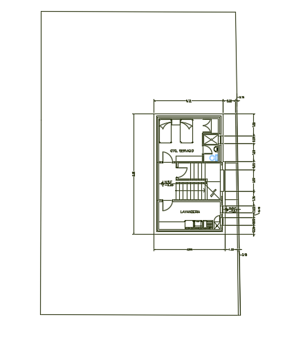 16x25m architecture two story residential house plan bedroom layout cad drawing