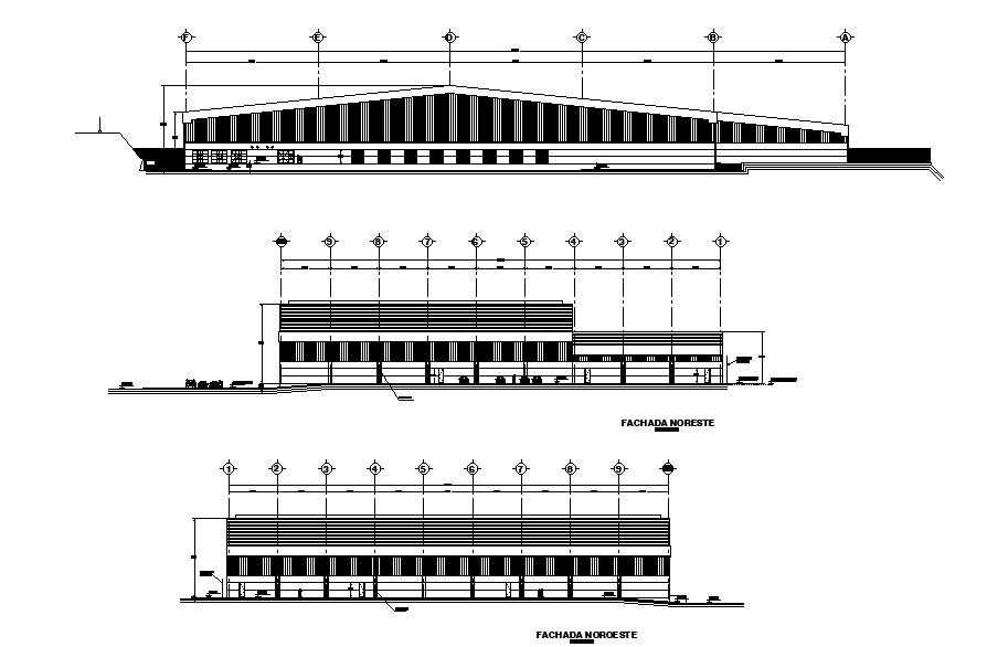 16x27m office plan is given in this Autocad drawing file. Download now.