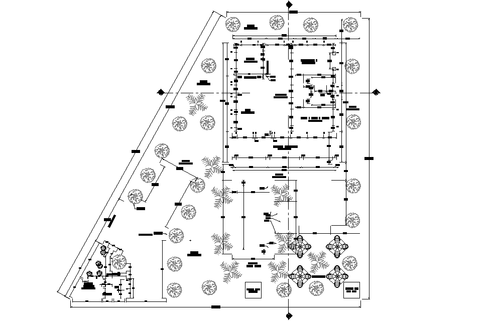 16x40 Villa House Floor Plan in AutoCAD Drawing File