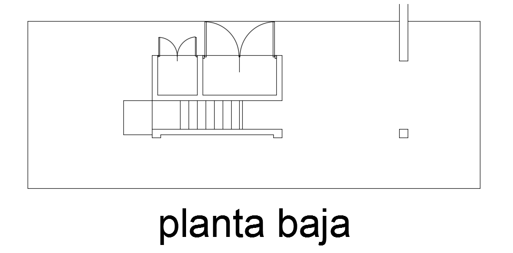 16x6m architecture 2D house plan ground floor layout