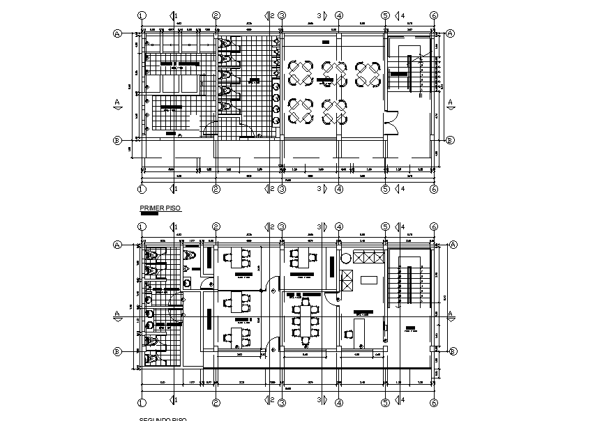 16x7m office plan is given in this Autocad drawing file. Download now.