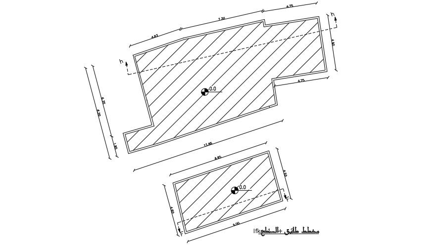 16x8 Meter House Terrace Plan DWG File