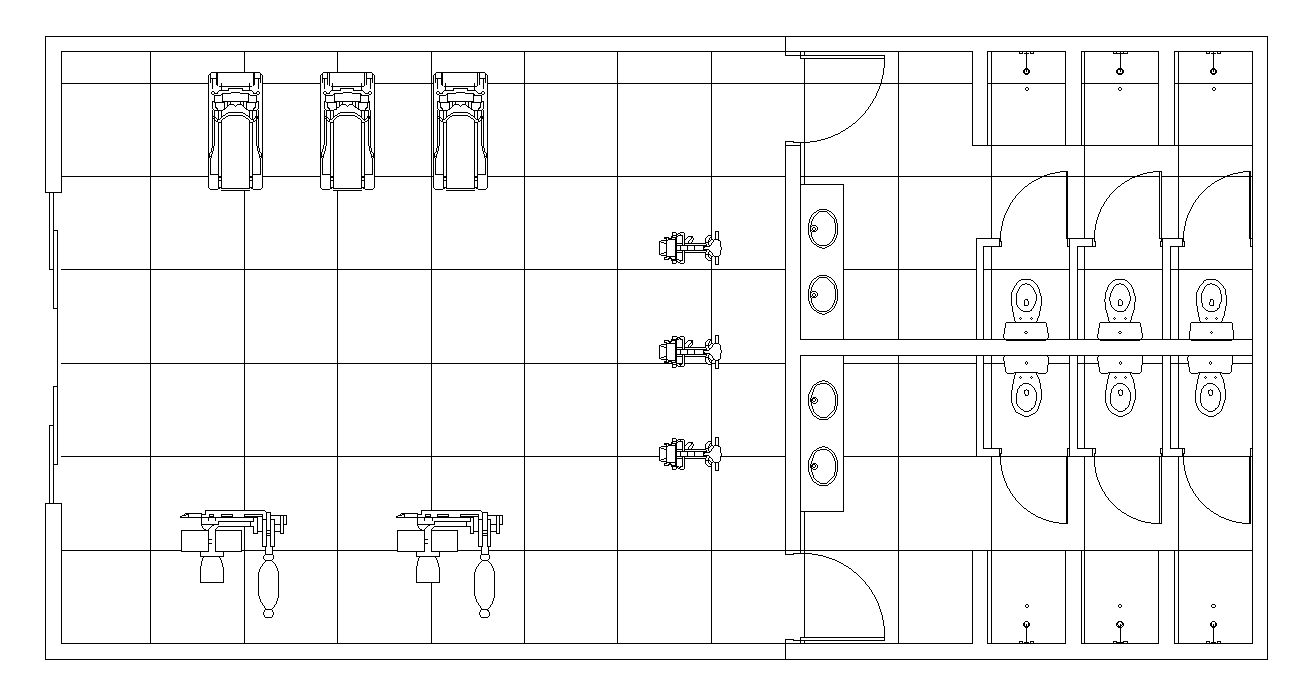 16x8m gym plan is given in this AutoCAD drawing model.Download now.