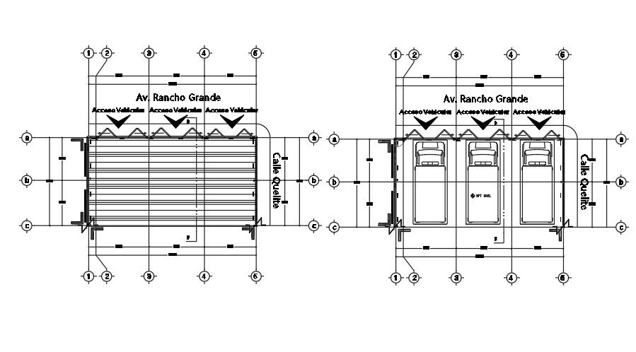 16x9m vehicle access and parking area plans