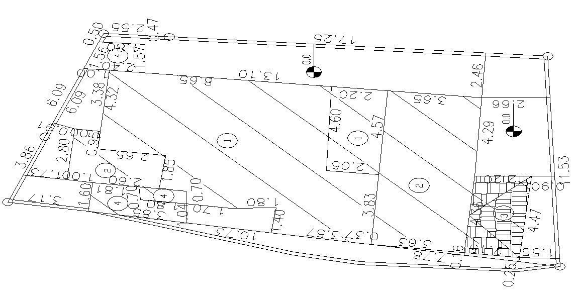 17.25 X 11.53 Meter Site Plot Plan DWG File