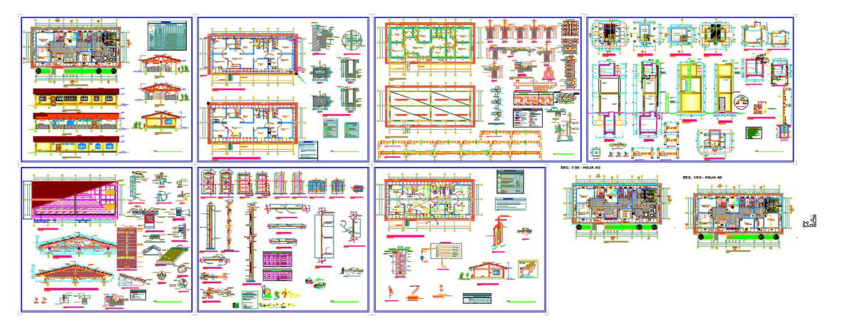 Multi Speciality Hospital First Floor Structure and Sanitary Layout