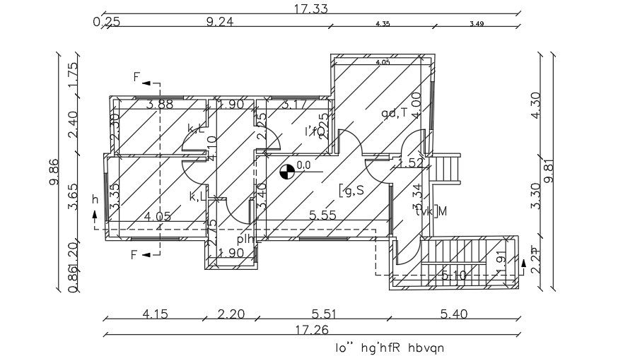 17x10 Meter Ground Floor House Plan CAD File