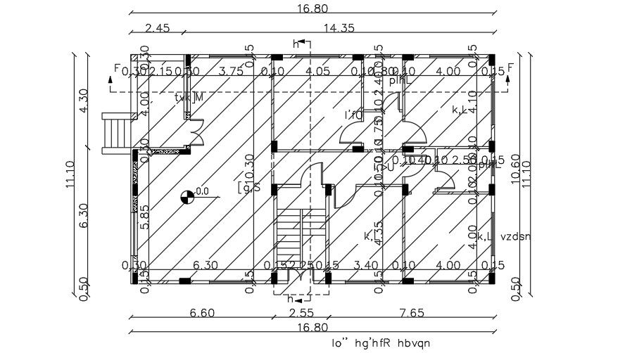 17x11m ground floor house plan 2D drawing download now