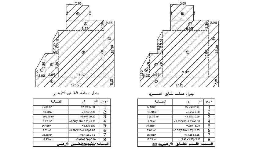 17x12 Meter Building Layout AutoCAD File