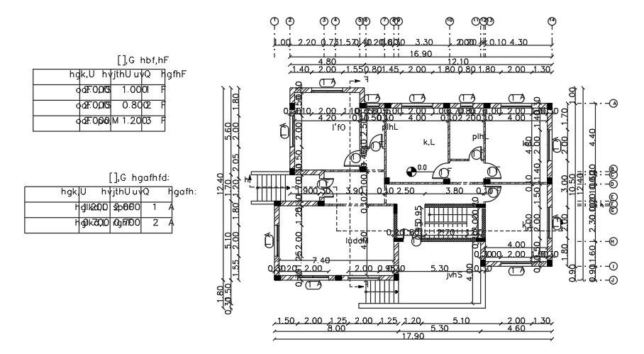 17x13 Meter House Plan AutoCAD File