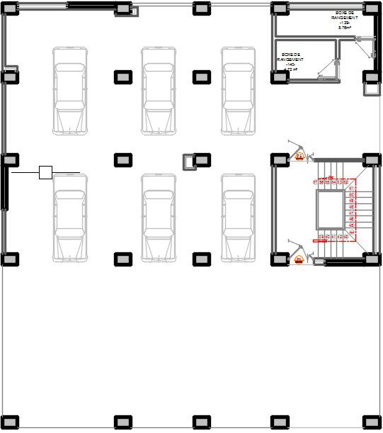 17x14m Block D apartment basement floor plan