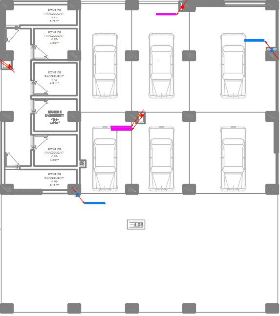 17x14m apartment second floor basement 2 is provided in this CAD drawing
