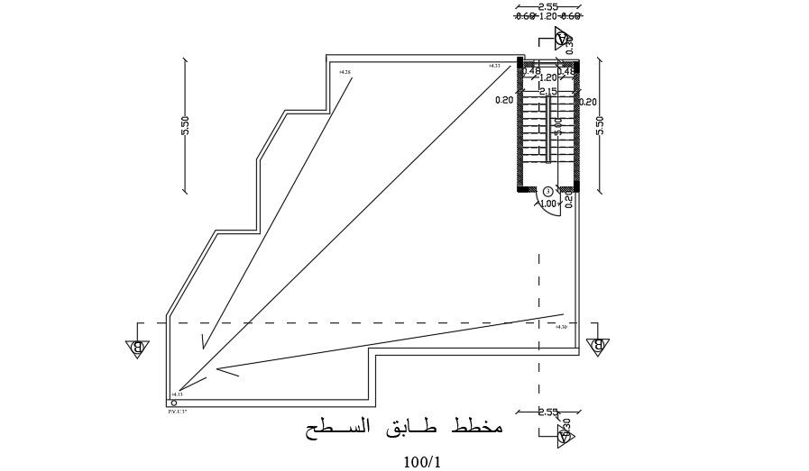 17x15 Meter Terrace Plan AutoCAD File