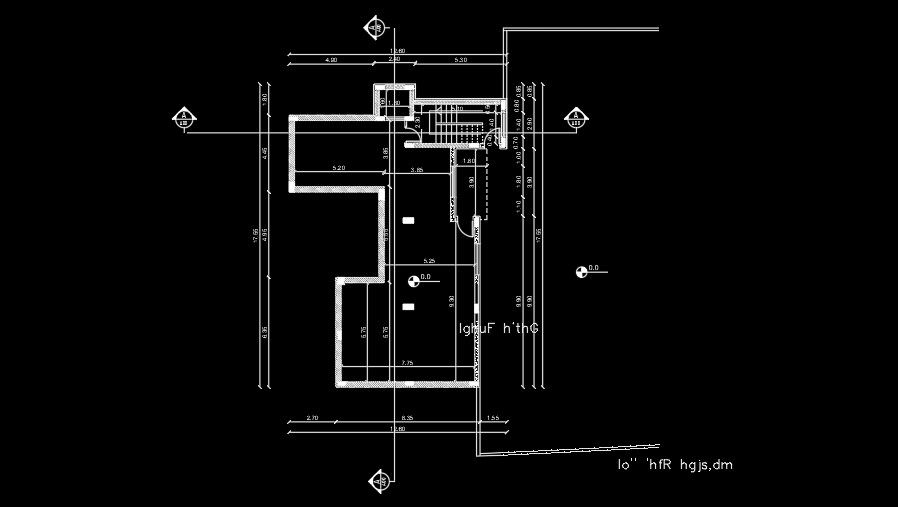 17x17m floor layout AutoCAD drawing is given in this file