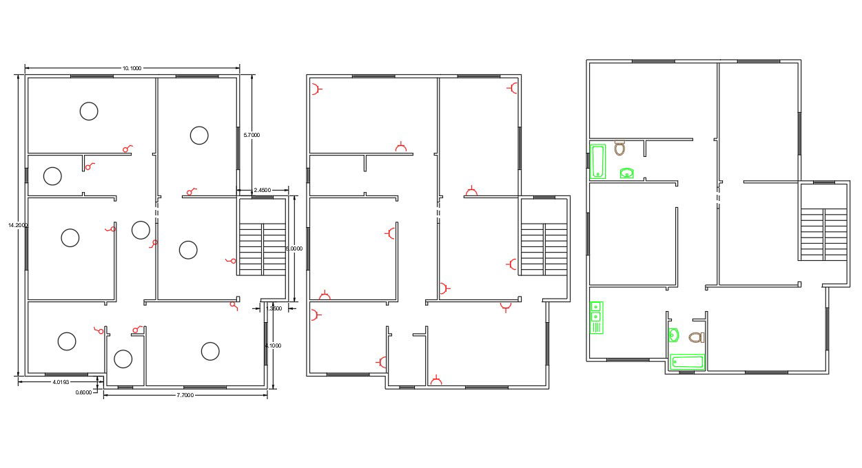 1800 Square Feet 3 BHK House Plan Design
