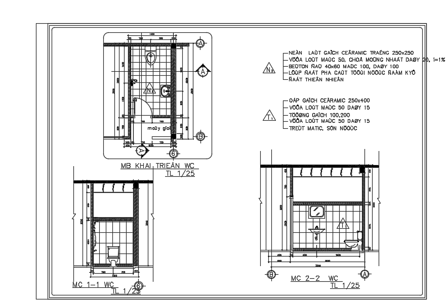 1800x3600mm toilet plan 2d AutoCAD drawing is given in this file