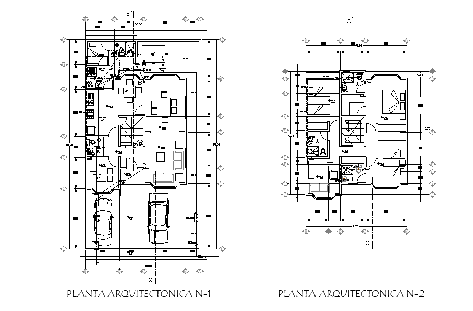 180 Square Meter 3 Bedrooms House Furniture Layout Plan AutoCAD Drawing DWG File