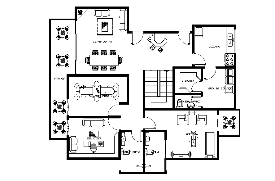 180 Square Meter House Layout Plan Drawing Drawing DWG File