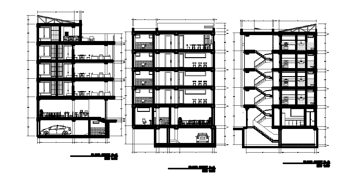 18m of the hotel building is given in this Autocad drawing file. Download now.