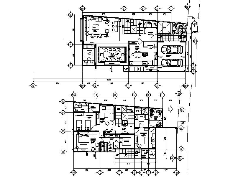18x10 Meter 4 BHK AutoCAD Plan Layout File